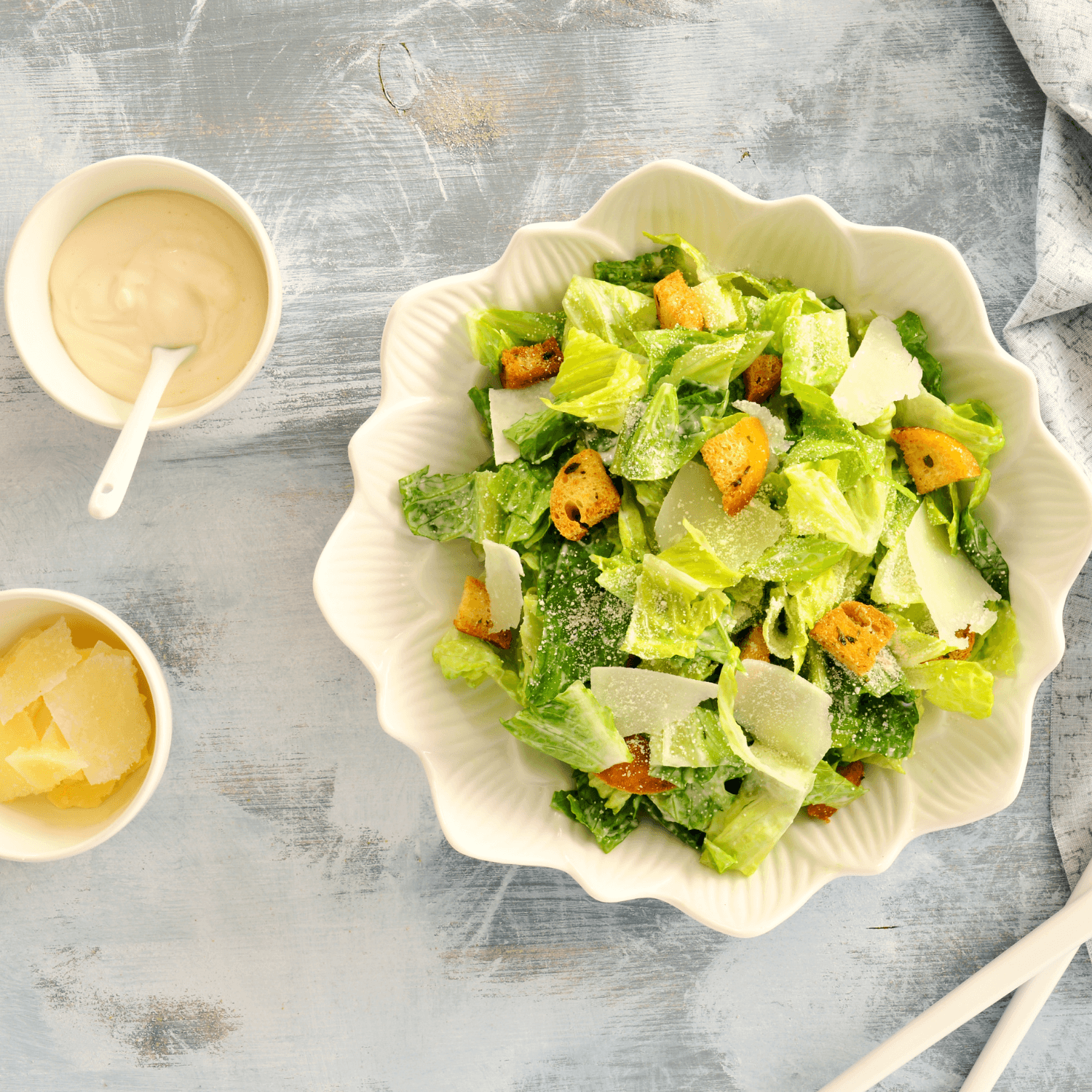Caesar pasta salad