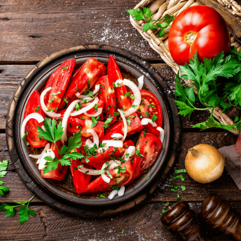 Herbed tomato salad