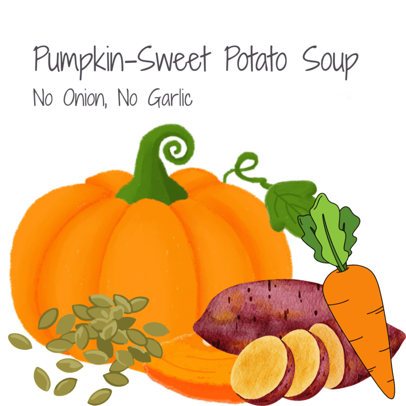 Pumpkin sweet potato soup kit no onion no garlic